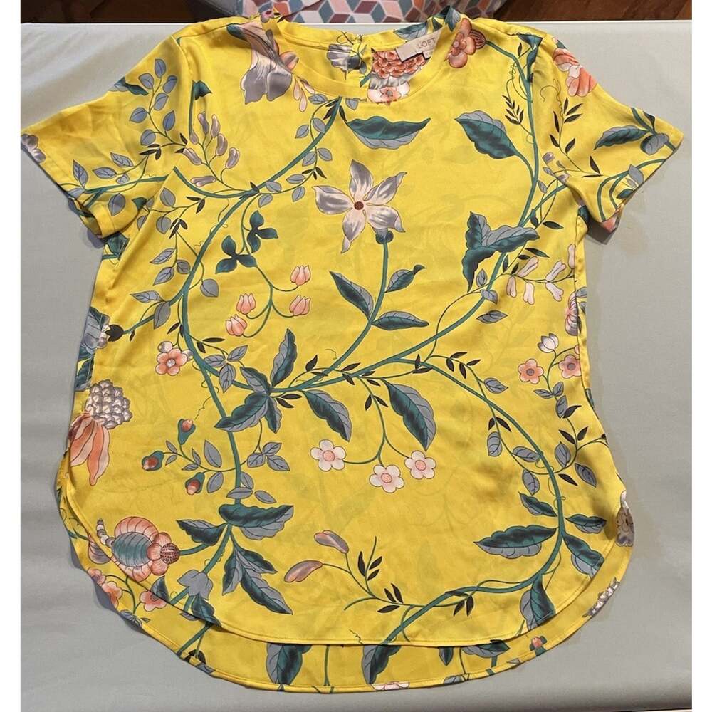 Loft Floral Blouse Size Small - Picture 2 of 7